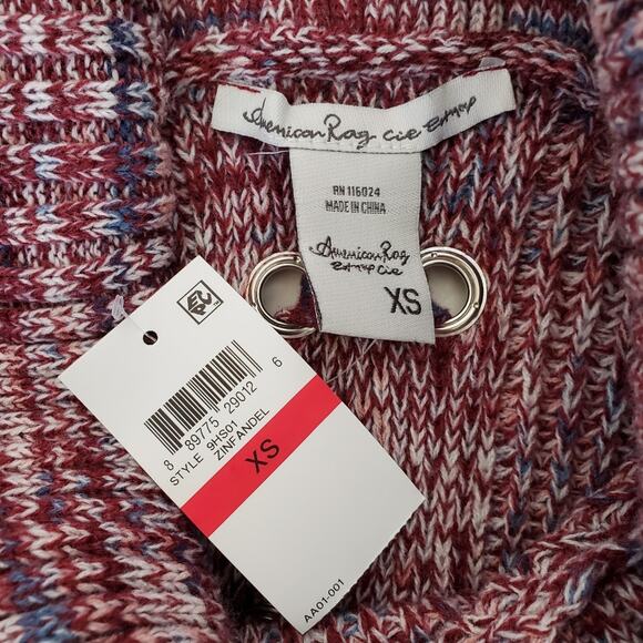 NWT American Rag | Cowl Neck Lace Up Sweater - Picture 7 of 7